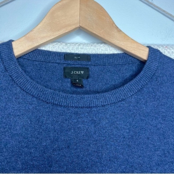 J. Crew Navy Cashmere Blend Crewneck Pullover Small - Picture 3 of 6